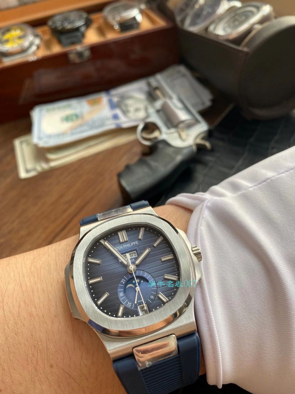 【 Video analysis 】GR Factory  PATEK PHILIPPE 真月相 Nautilus 1比1  Replica Watches V2版本5726/1A-014 / BD332
