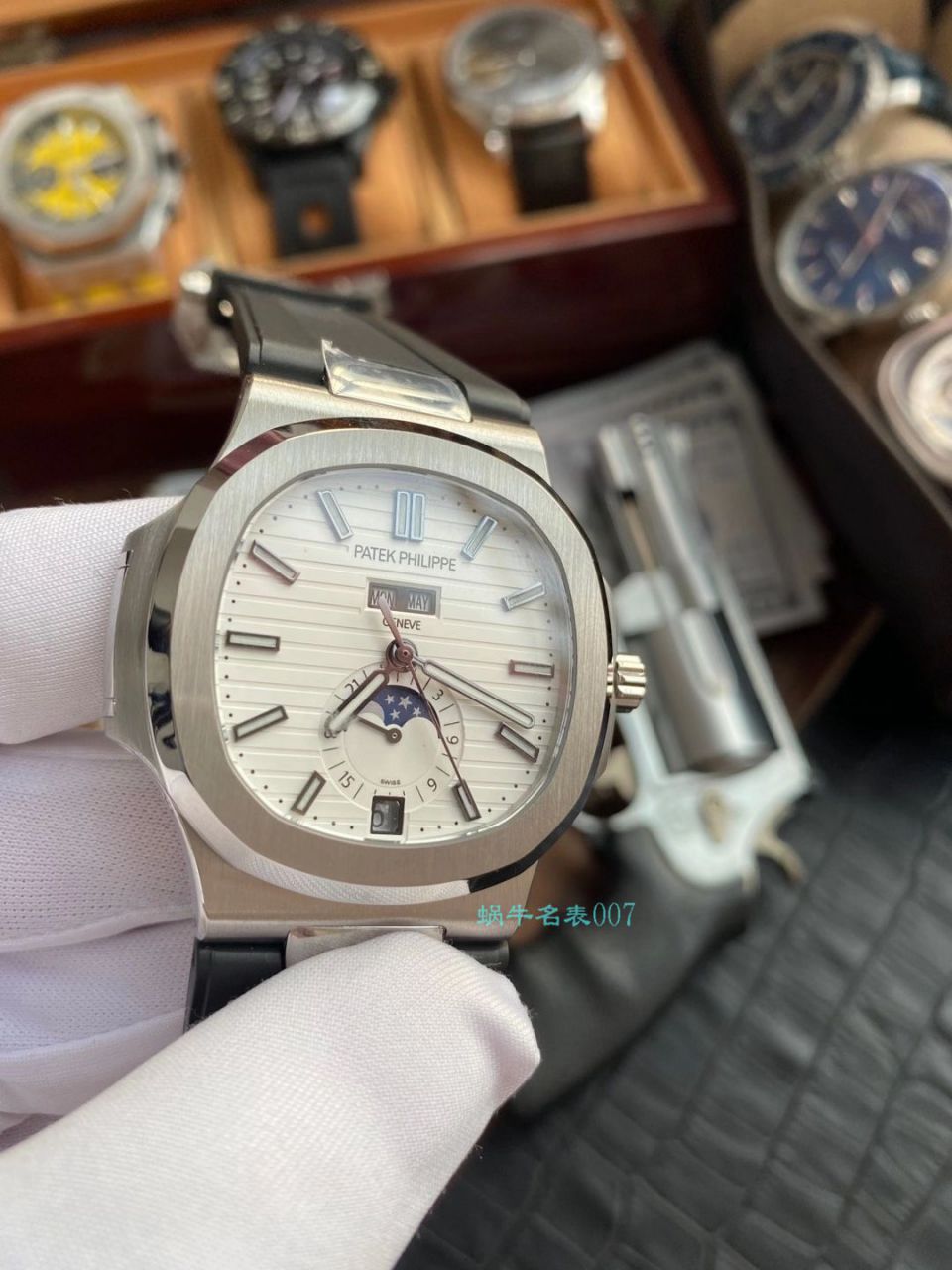【 Video analysis 】GR Factory  PATEK PHILIPPE 真月相 Nautilus 1比1  Replica Watches V2版本5726/1A-014 / BD332