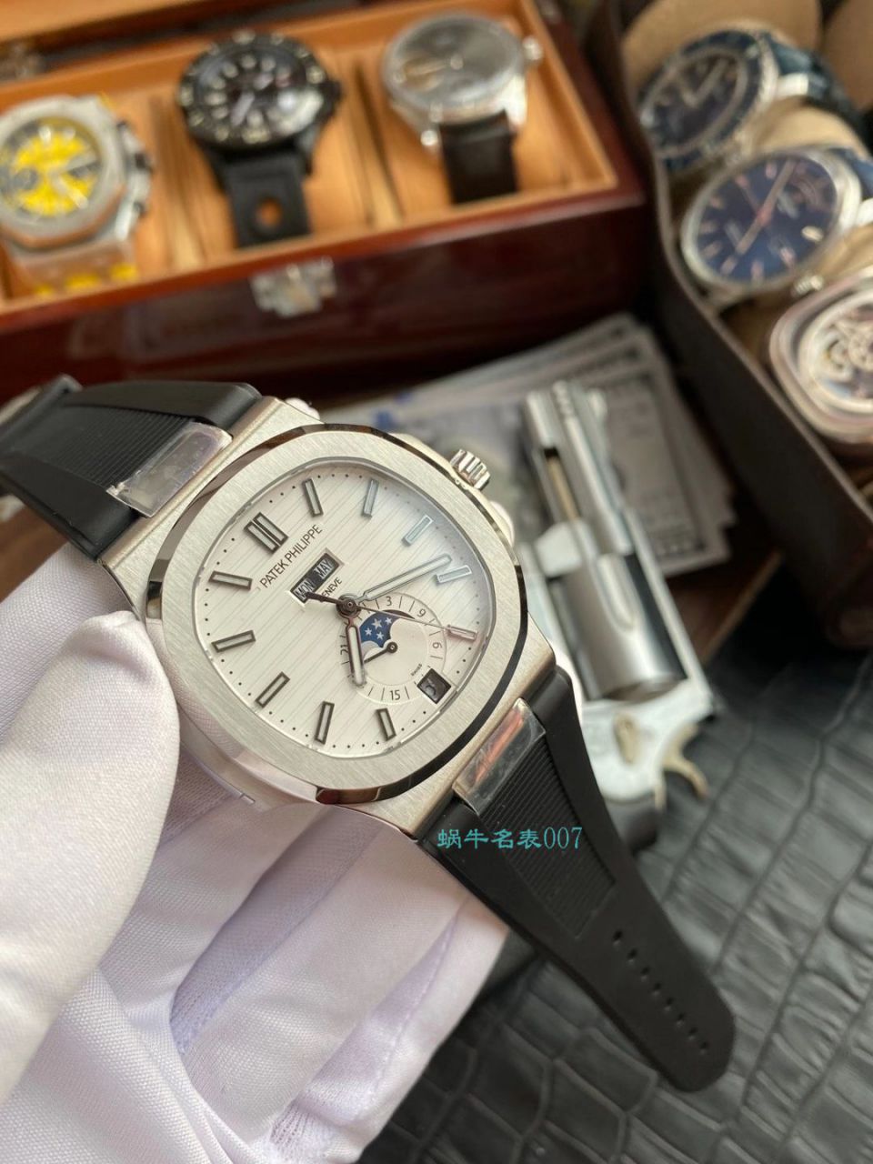 【 Video analysis 】GR Factory  PATEK PHILIPPE 真月相 Nautilus 1比1  Replica Watches V2版本5726/1A-014 / BD332