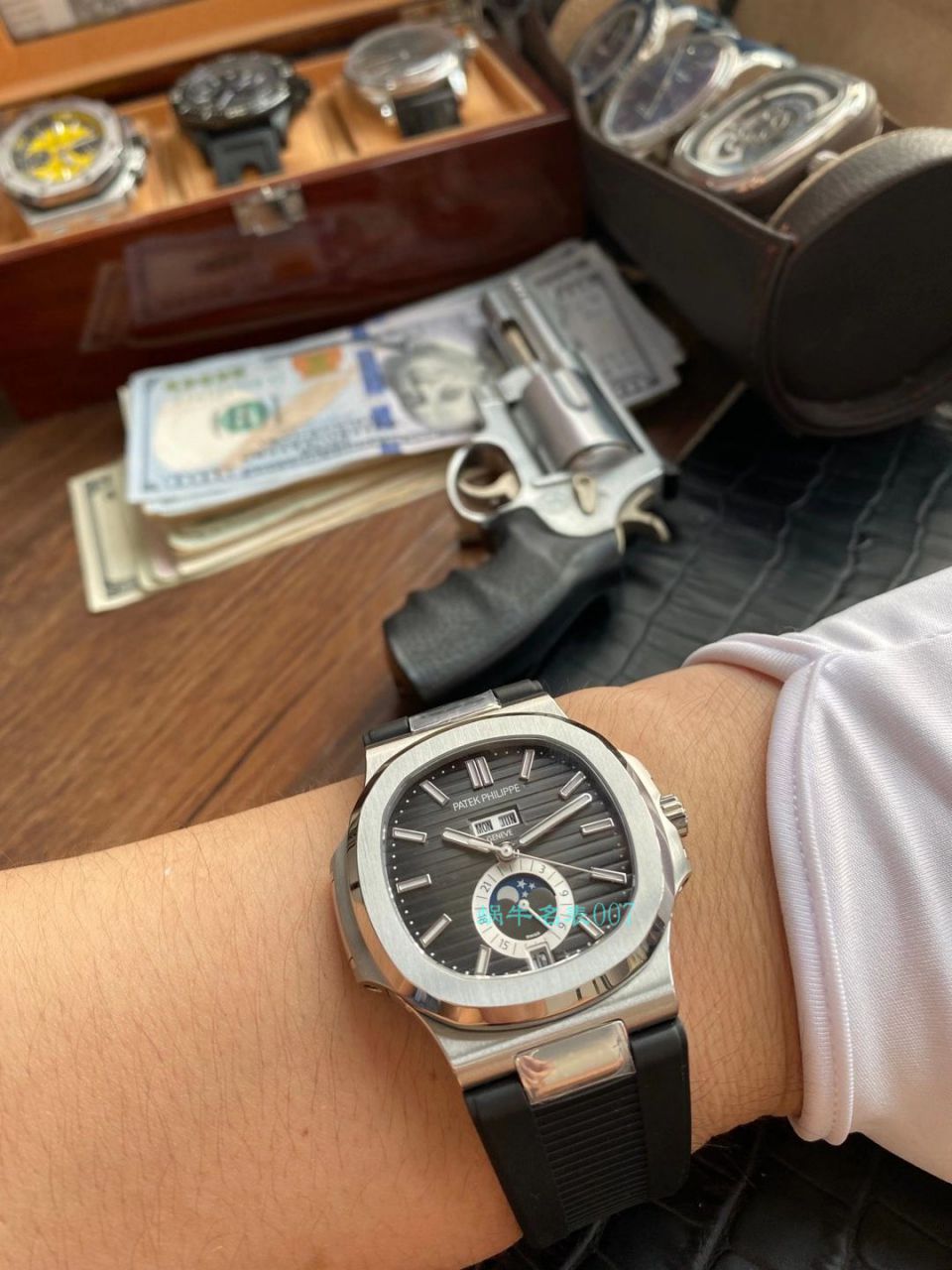 【 Video analysis 】GR Factory  PATEK PHILIPPE 真月相 Nautilus 1比1  Replica Watches V2版本5726/1A-014 / BD332