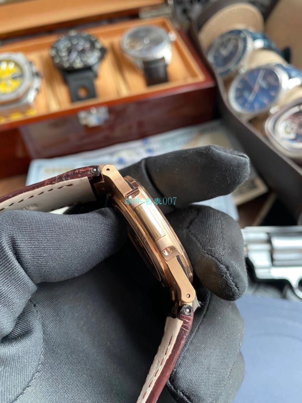 PPF Factory V4 Nautilus  top  Replica Copy PP PATEK PHILIPPE 5711R 玫瑰金 wrist watches  / BD300
