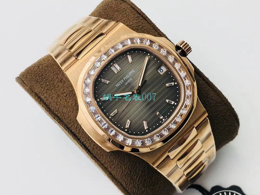 【PPF FactoryV4升级版强势来袭】 PATEK PHILIPPE  Replica Copy  Nautilus 5711/1A-010璀璨方钻 Replica Watches  / BD337