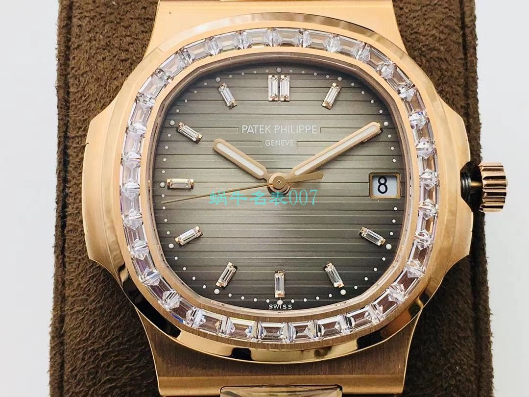 【PPF FactoryV4升级版强势来袭】 PATEK PHILIPPE  Replica Copy  Nautilus 5711/1A-010璀璨方钻 Replica Watches  / BD337