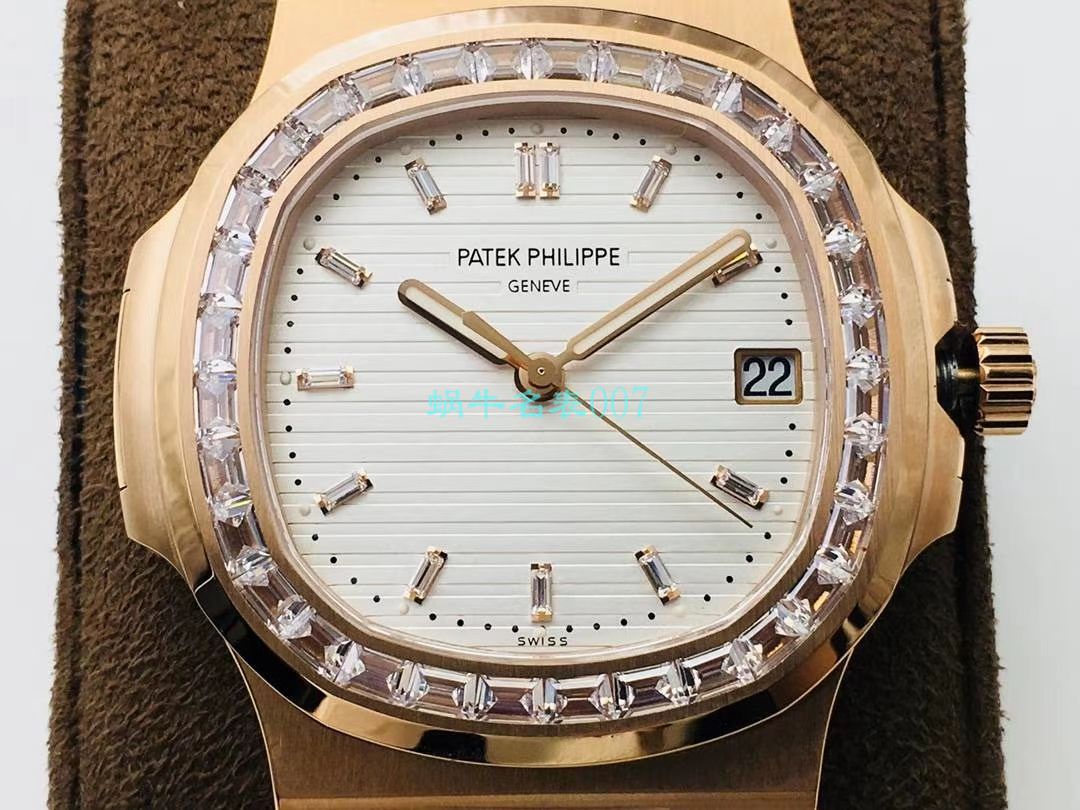 【PPF FactoryV4升级版强势来袭】 PATEK PHILIPPE  Replica Copy  Nautilus 5711/1A-010璀璨方钻 Replica Watches  / BD337