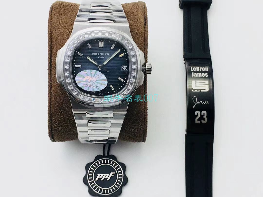 【PPF FactoryV4升级版强势来袭】 PATEK PHILIPPE  Replica Copy  Nautilus 5711/1A-010璀璨方钻 Replica Watches  / BD337