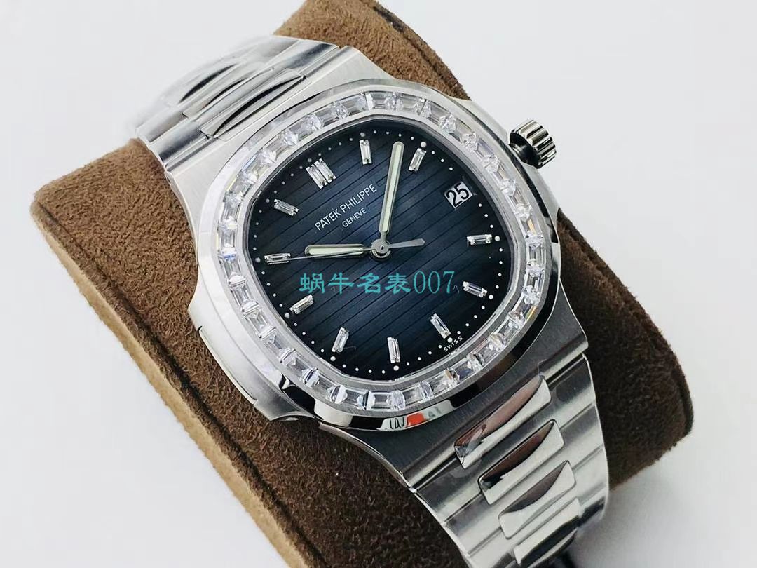 【PPF FactoryV4升级版强势来袭】 PATEK PHILIPPE  Replica Copy  Nautilus 5711/1A-010璀璨方钻 Replica Watches  / BD337