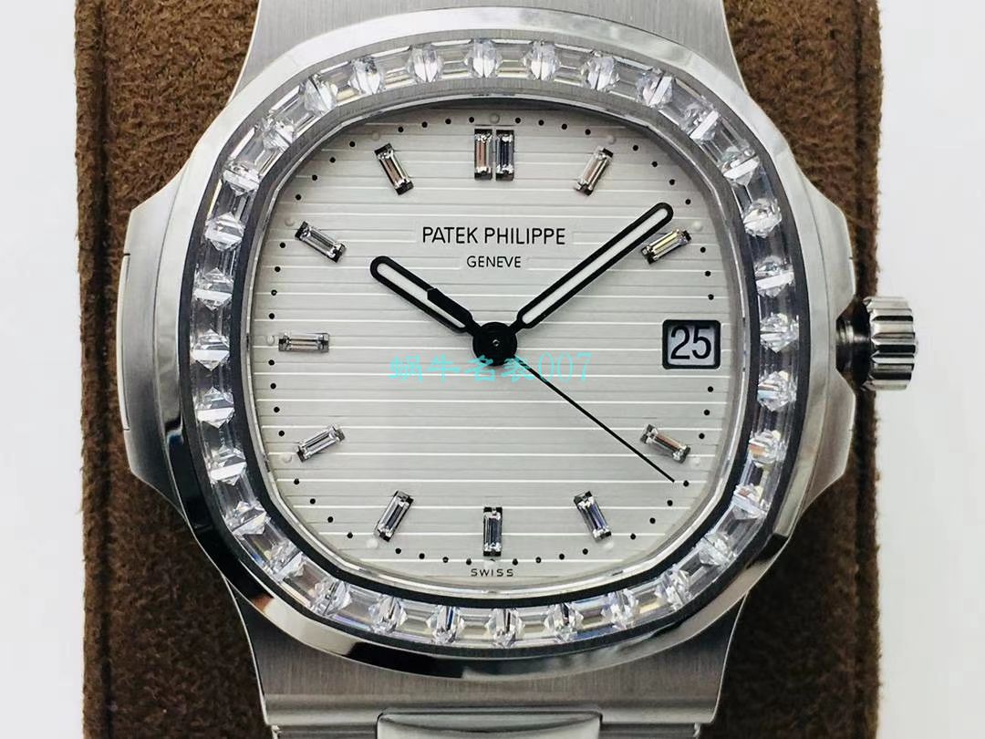 【PPF FactoryV4升级版强势来袭】 PATEK PHILIPPE  Replica Copy  Nautilus 5711/1A-010璀璨方钻 Replica Watches  / BD337