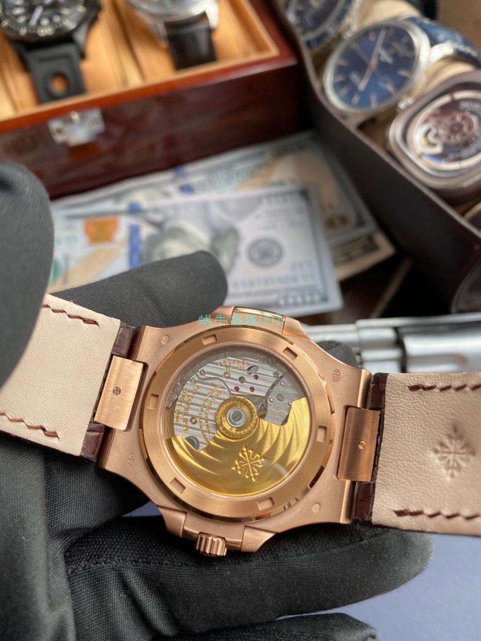 PPF Factory  PATEK PHILIPPE  Nautilus V4版 High quality  Replica Watches 5711R 玫瑰金 wrist watches  / BD336