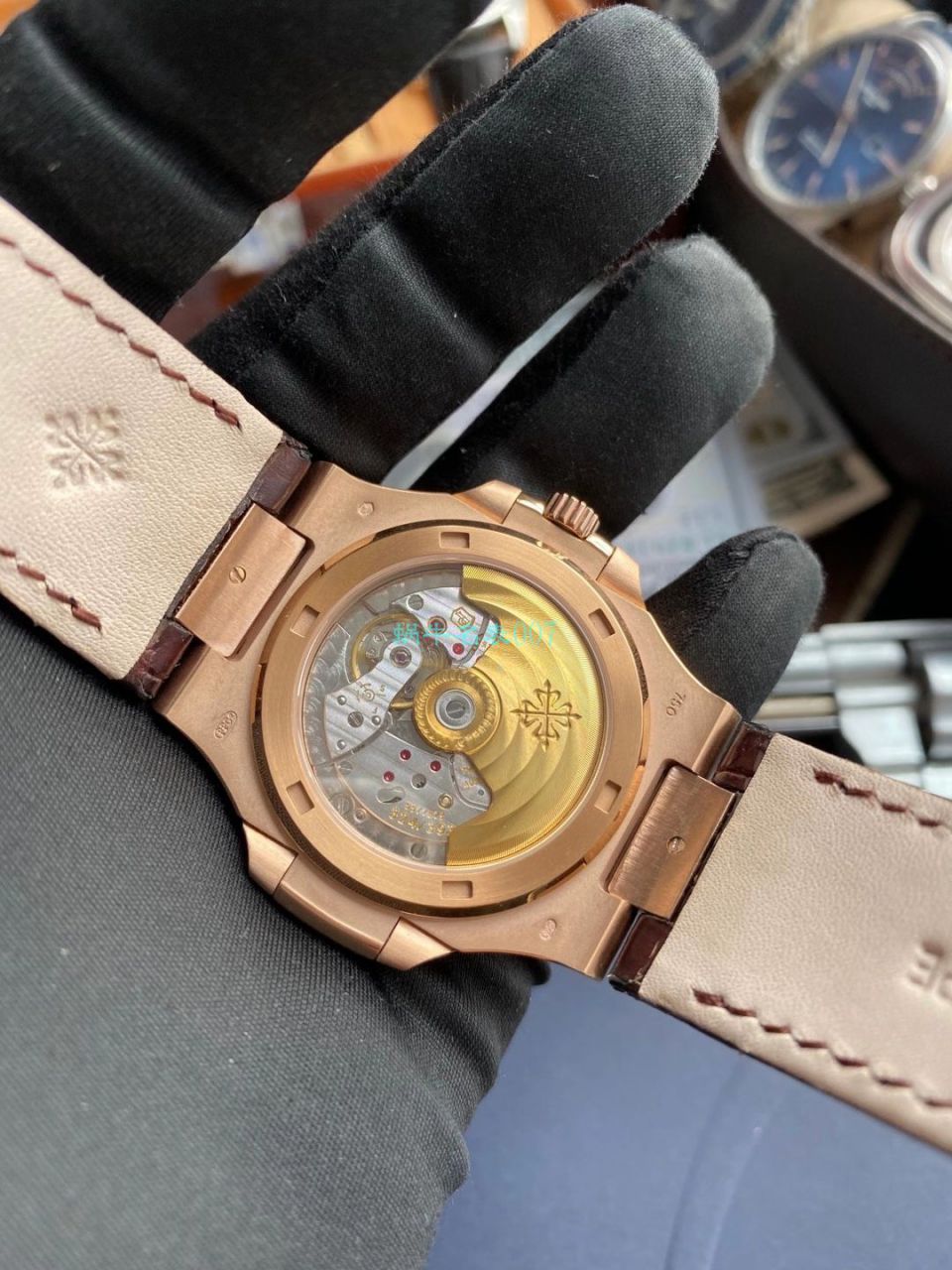 PPF Factory  PATEK PHILIPPE  Nautilus V4版 High quality  Replica Watches 5711R 玫瑰金 wrist watches  / BD336