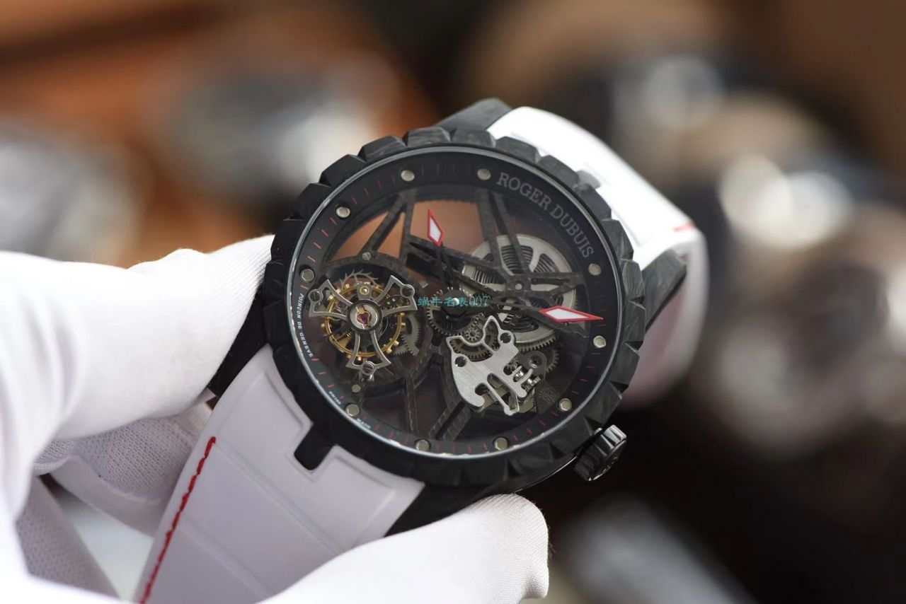 BBR Factory 最新罗杰杜彼王者系列 carbon fiber  Tourbillon 1比1 Replica Copy  Watches DBEX0577 wrist watches  / LJ090