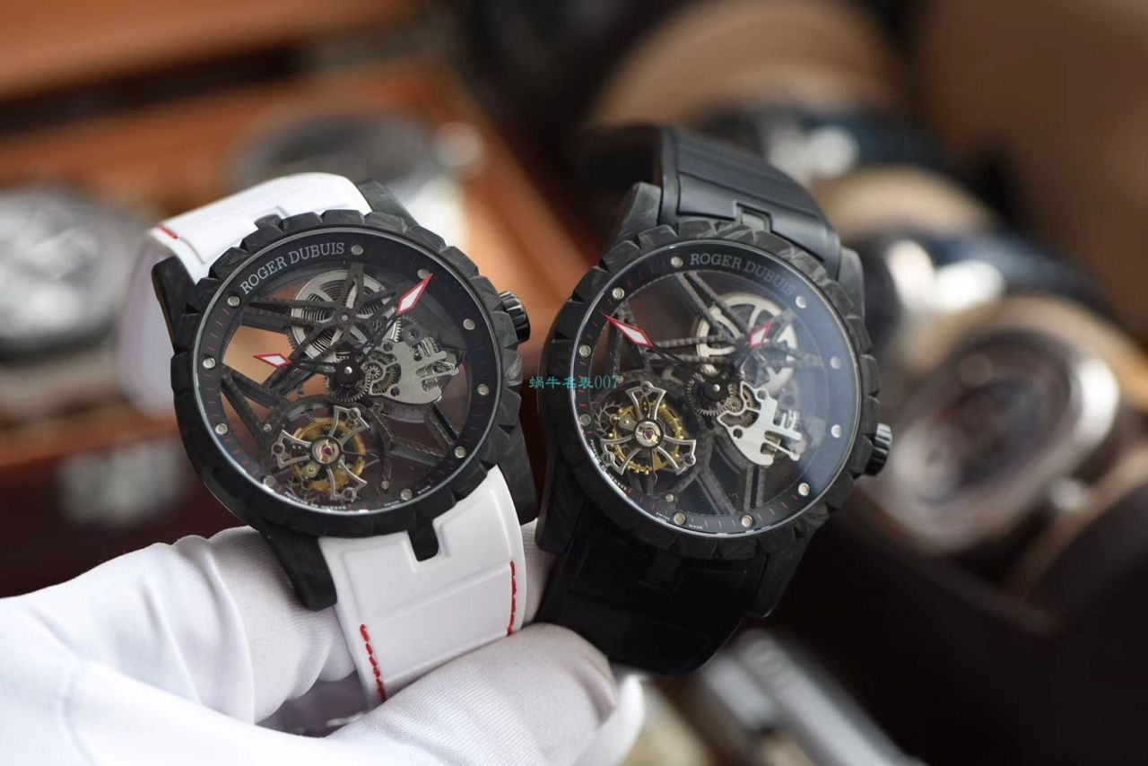 BBR Factory 最新 carbon fiber 罗杰杜彼王者系列 Tourbillon 1比1 Replica Watches DBEX0577 wrist watches  / LJ091