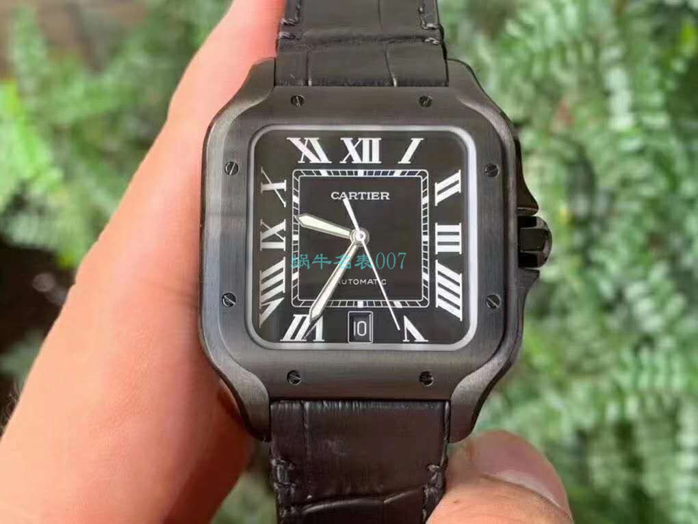 V6 Factory  Cartier   Santos  top  Replica Copy WSSA0039二代黑武士仿表 / K311