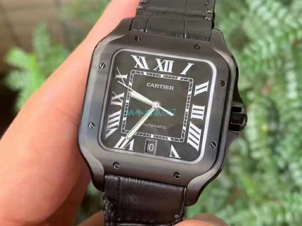 V6 Factory  Cartier   Santos  top  Replica Copy WSSA0039二代黑武士仿表 / K311
