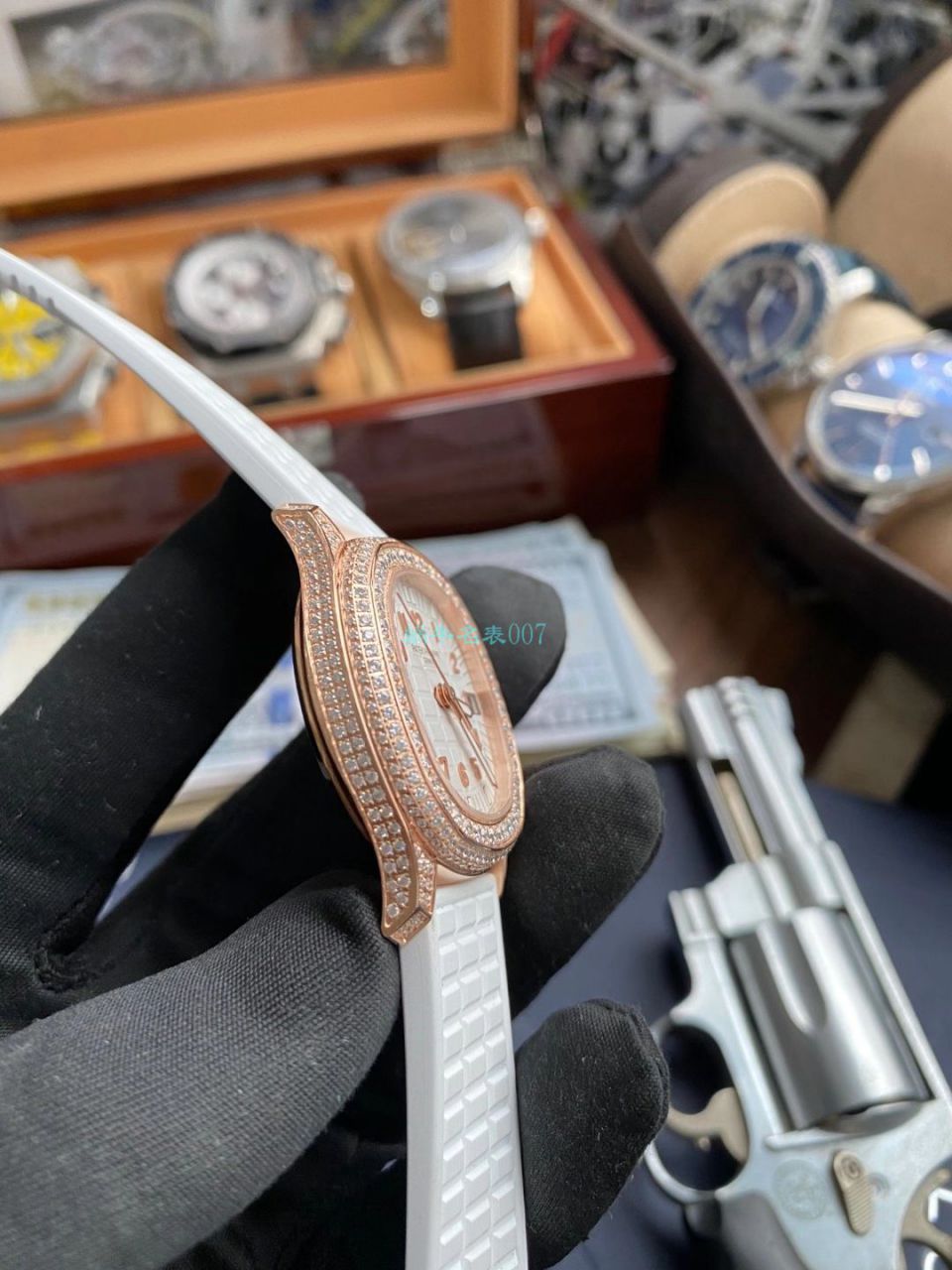 PPF Factory  PATEK PHILIPPE AQUANAUT top  Replica Watches 5069R-001女款 / BD337