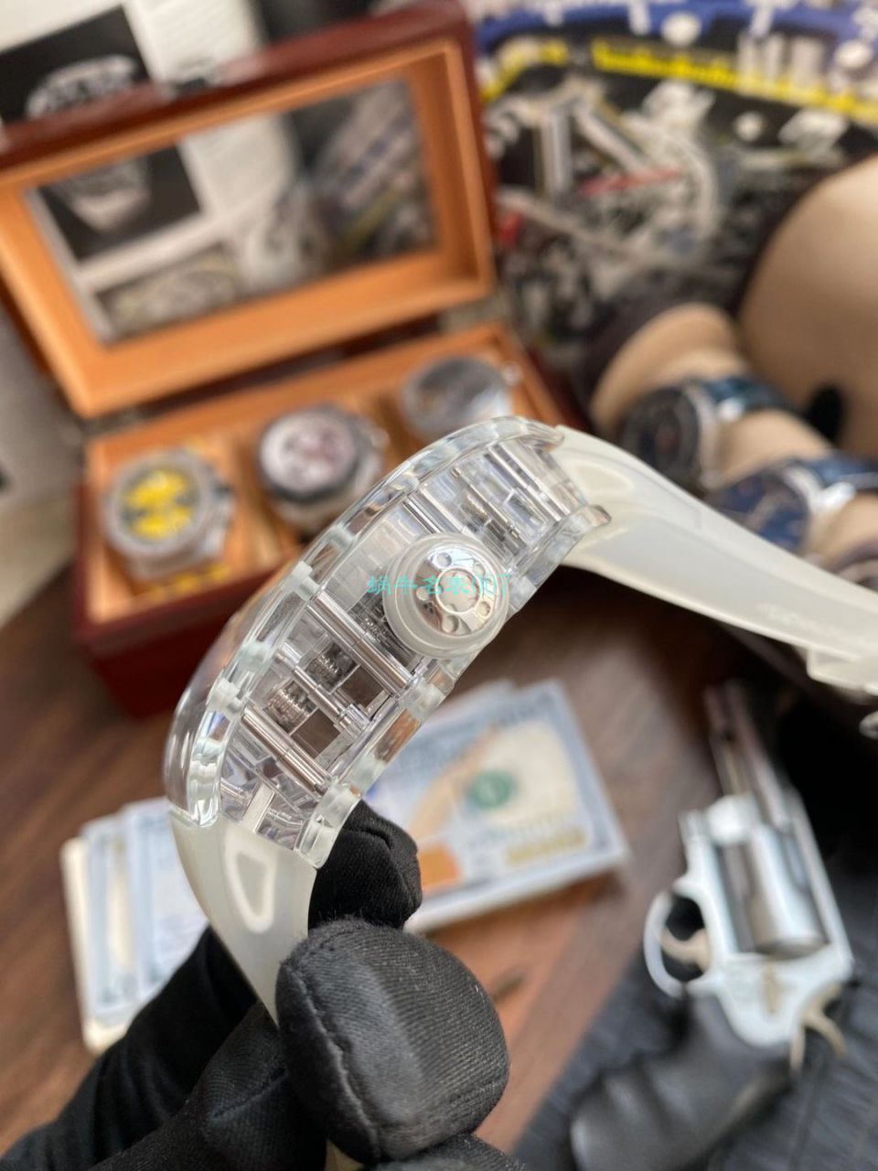 EUR  Factory 超级雪琉璃 RICHARD MILLE RM056，RM 56-02 Tourbillon  top  Replica Copy  Watches  / RM 56-02