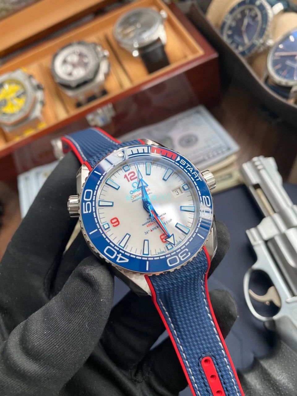 VS Factory 1比1 Replica Watches OMEGA Seamaster 系列海洋宇宙美洲杯限量版 wrist watches  / VS733