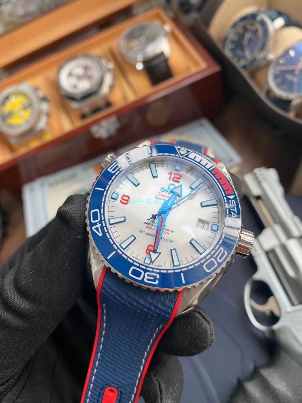 VS Factory 1比1 Replica Watches OMEGA Seamaster 系列海洋宇宙美洲杯限量版 wrist watches  / VS733