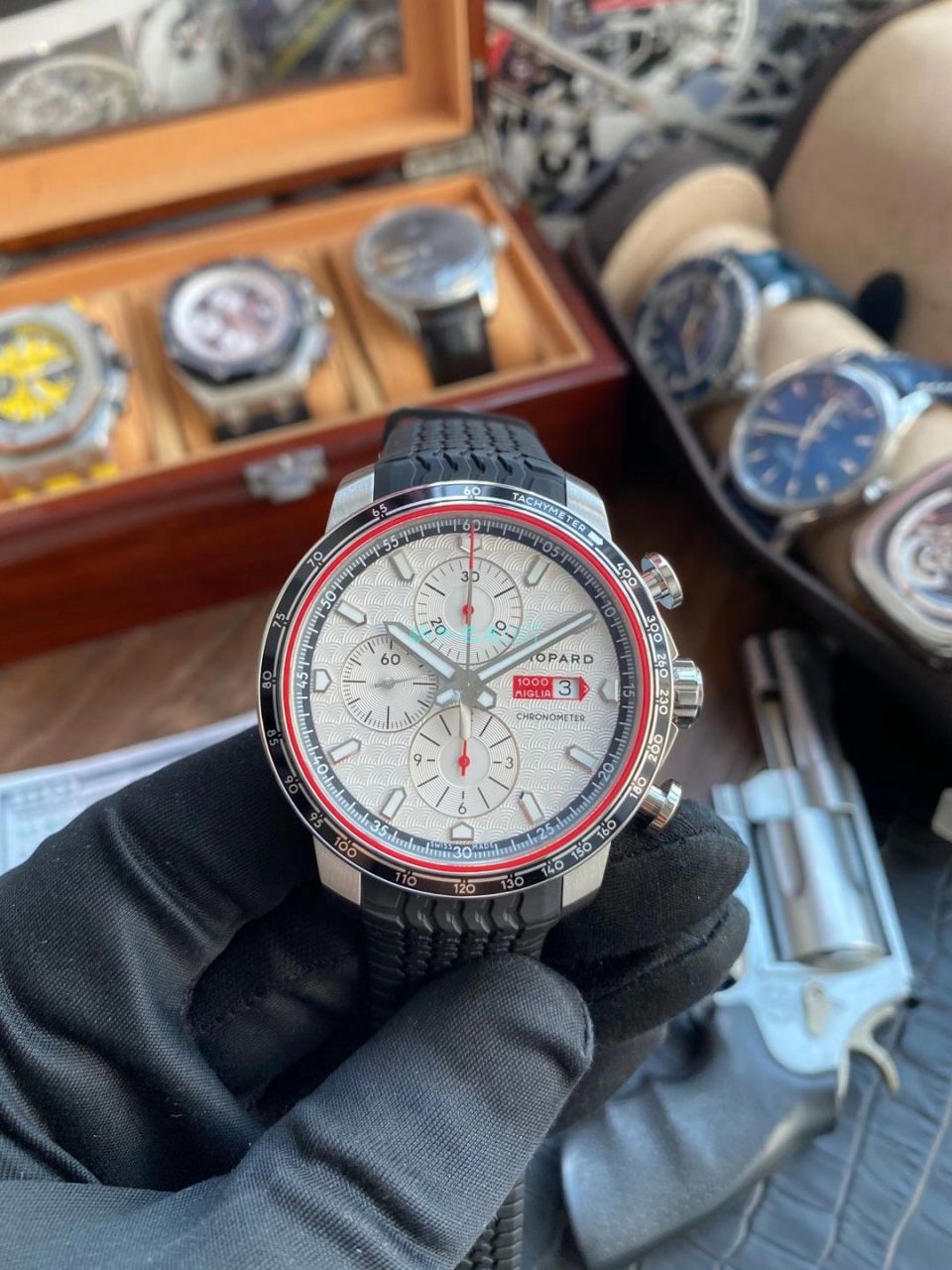 V7 Factory  Chopard 经典赛车 MILLE MIGLIA 2017 RACE EDITION  Replica Copy 168571-3002 wrist watches  / XB076