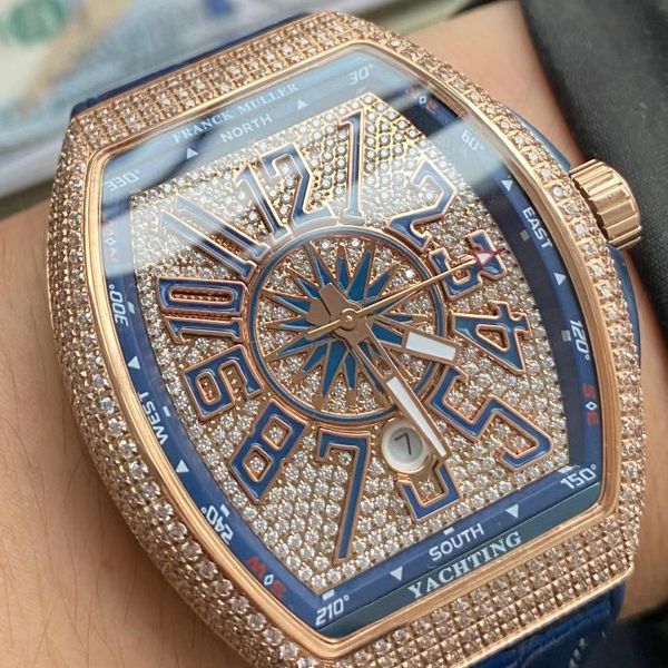 ABF Factory  Franck Muller Franck Muller YACHTING系列V45 1比1 Replica Watches 