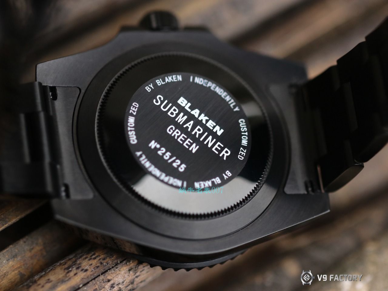 V9 Factory  Rolex 水鬼 top  Replica Watches BLAKEN  SUBMARINER  DATE LV官方同款曜黑改装版 / R670