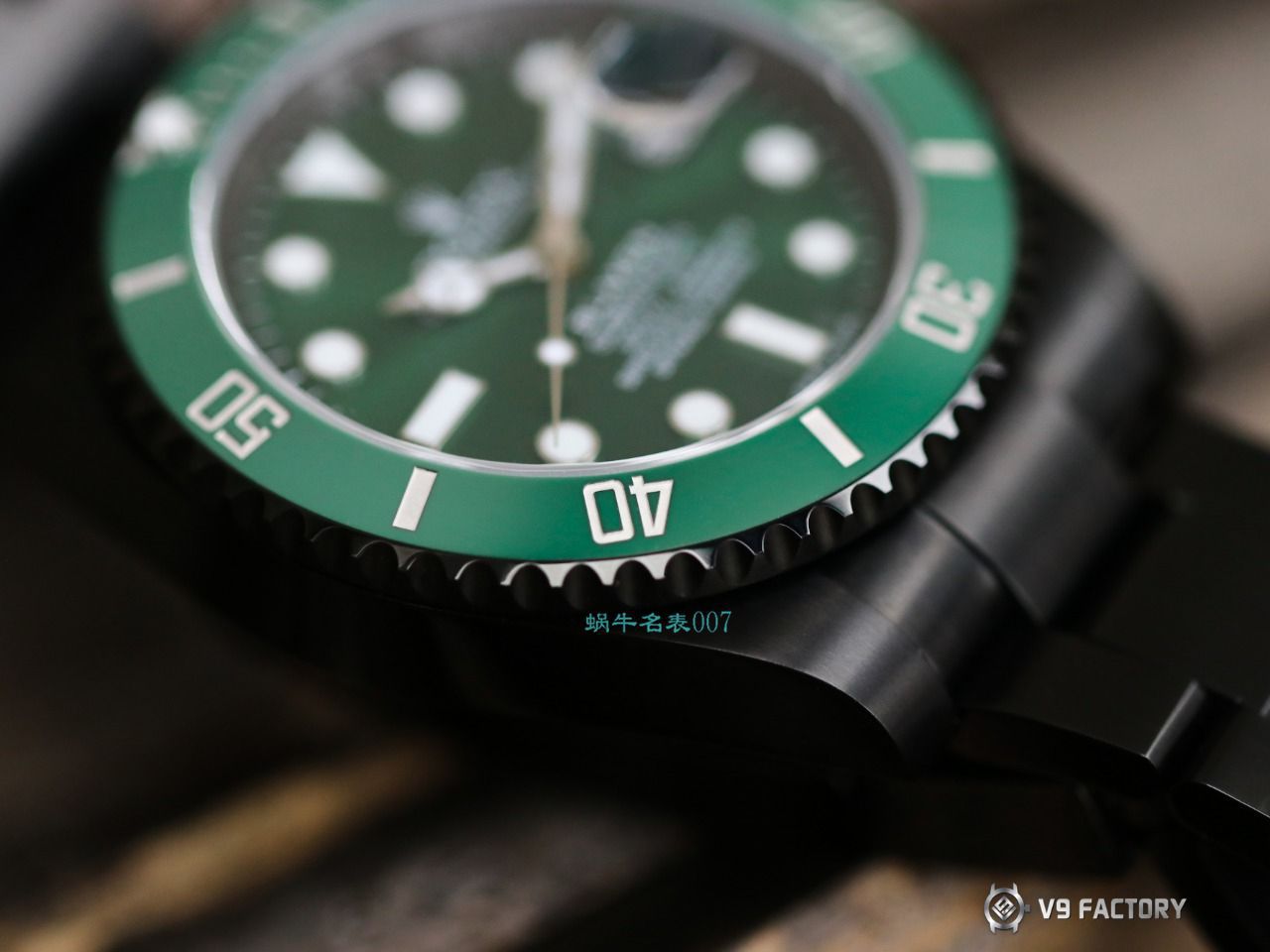 V9 Factory  Rolex 水鬼 top  Replica Watches BLAKEN  SUBMARINER  DATE LV官方同款曜黑改装版 / R670