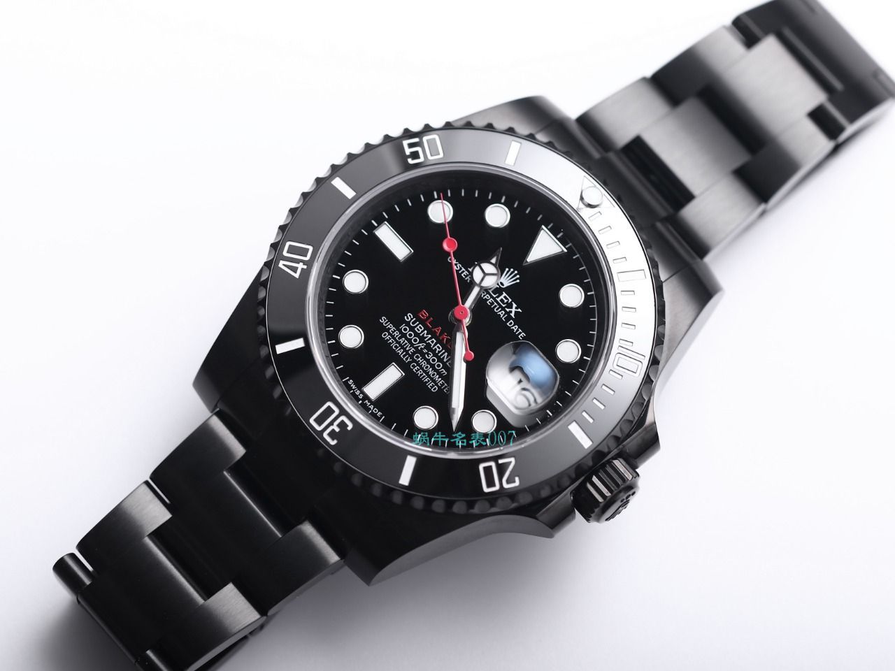 V9 Factory  Rolex 水鬼 top  Replica Watches BLAKEN  SUBMARINER  DATE LV官方同款曜黑改装版 / R670