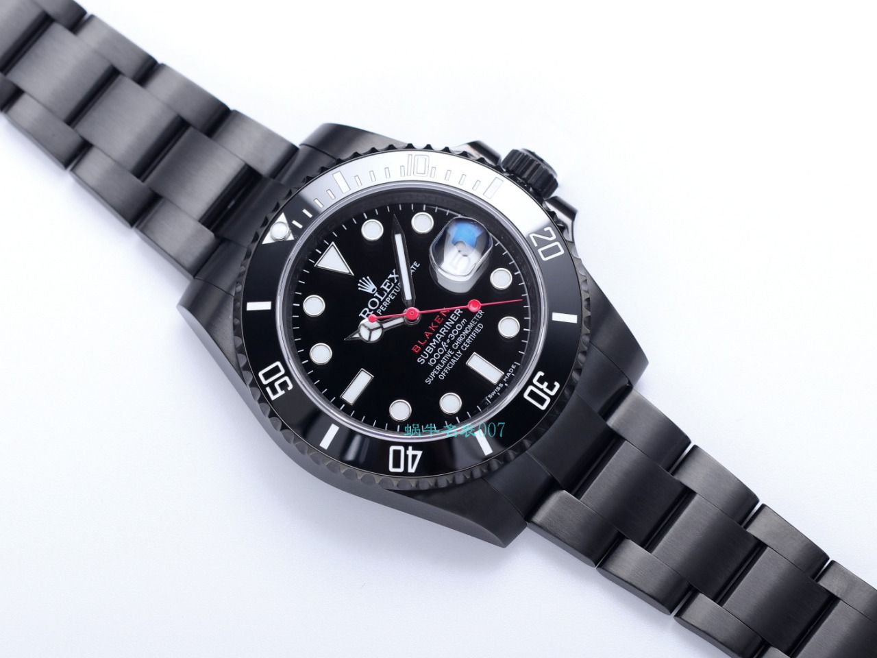 V9 Factory  Rolex 水鬼 top  Replica Watches BLAKEN  SUBMARINER  DATE LV官方同款曜黑改装版 / R670