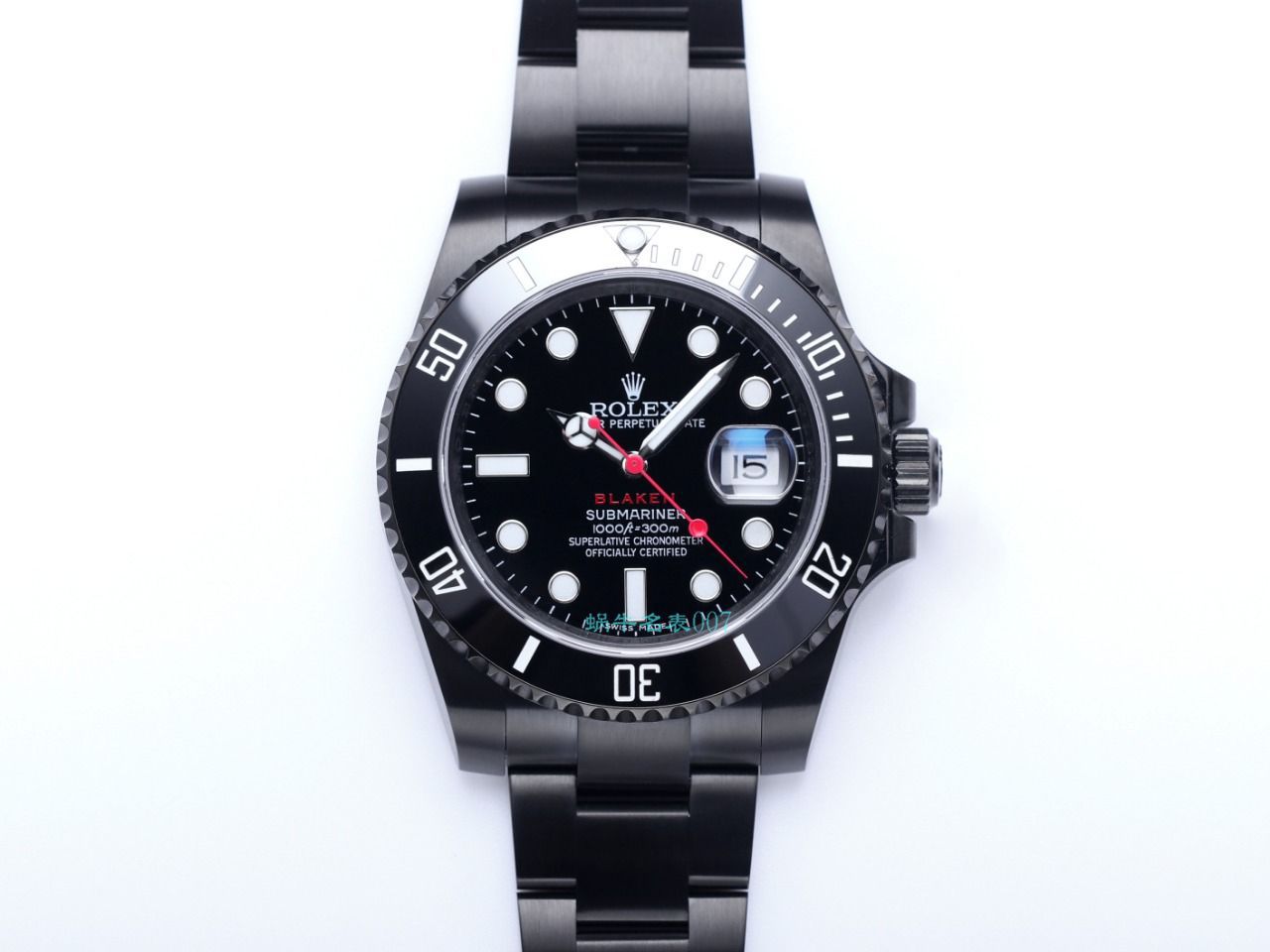V9 Factory  Rolex 水鬼 top  Replica Watches BLAKEN  SUBMARINER  DATE LV官方同款曜黑改装版 / R670