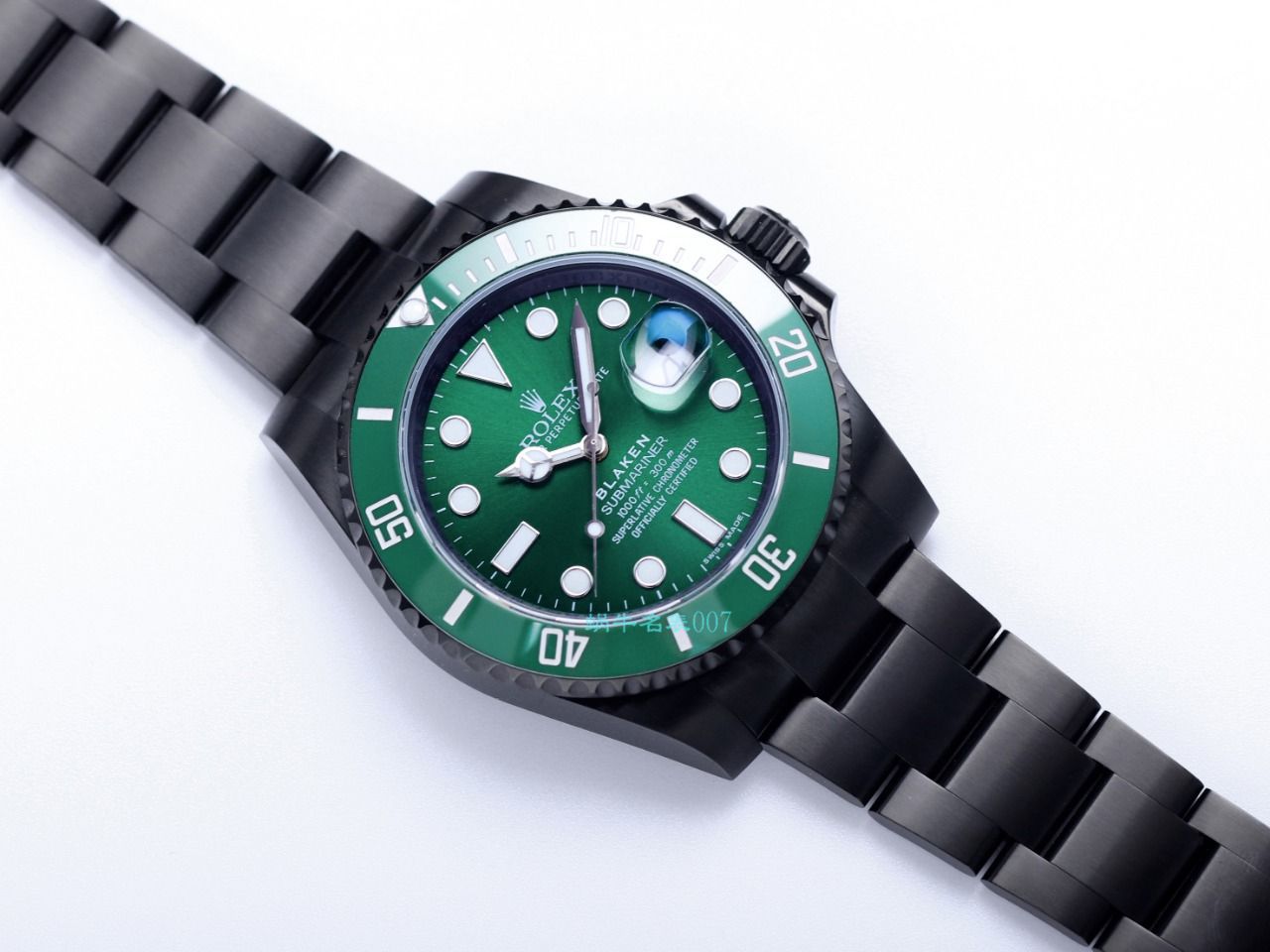V9 Factory  Rolex 水鬼 top  Replica Watches BLAKEN  SUBMARINER  DATE LV官方同款曜黑改装版 / R670