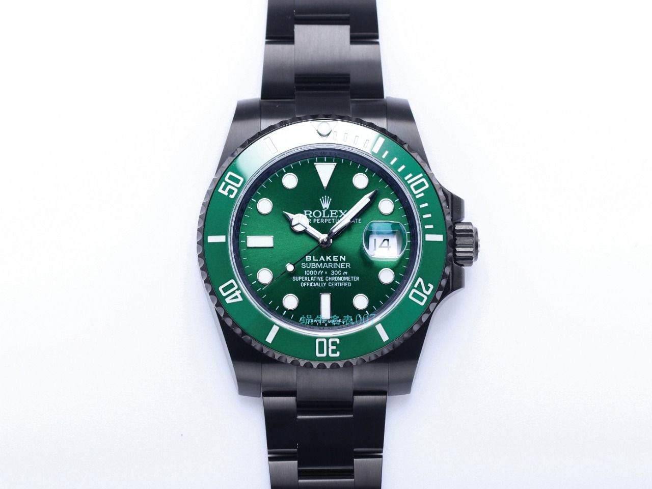 V9 Factory  Rolex 水鬼 top  Replica Watches BLAKEN  SUBMARINER  DATE LV官方同款曜黑改装版 / R670