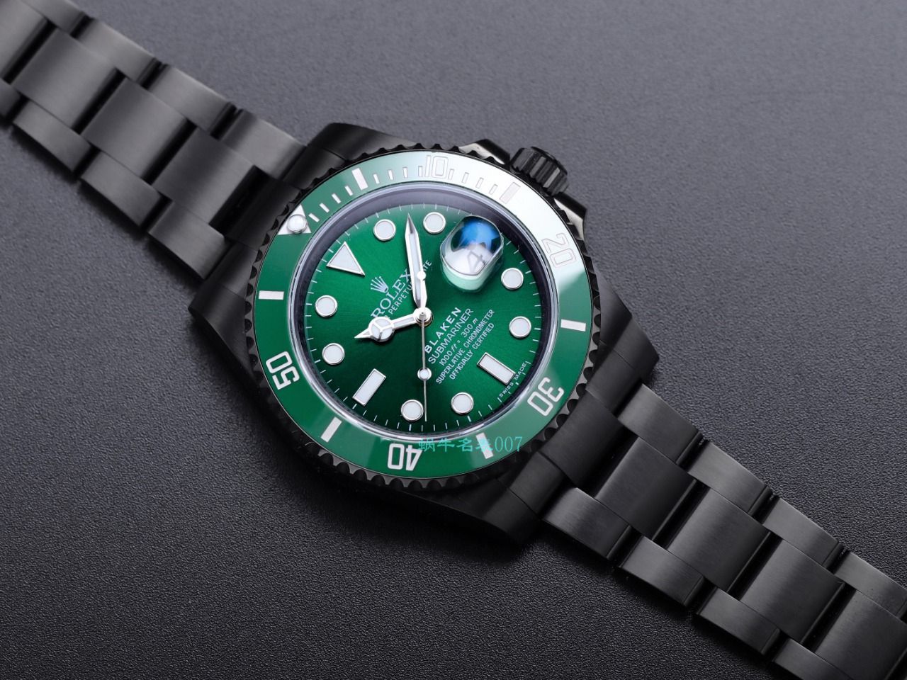 V9 Factory  Rolex 水鬼 top  Replica Watches BLAKEN  SUBMARINER  DATE LV官方同款曜黑改装版 / R670