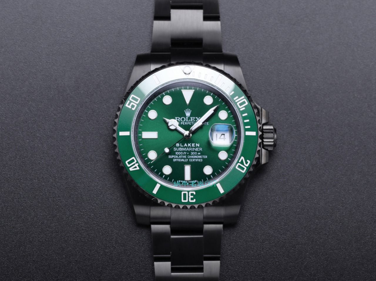 V9 Factory  Rolex 水鬼 top  Replica Watches BLAKEN  SUBMARINER  DATE LV官方同款曜黑改装版 / R670
