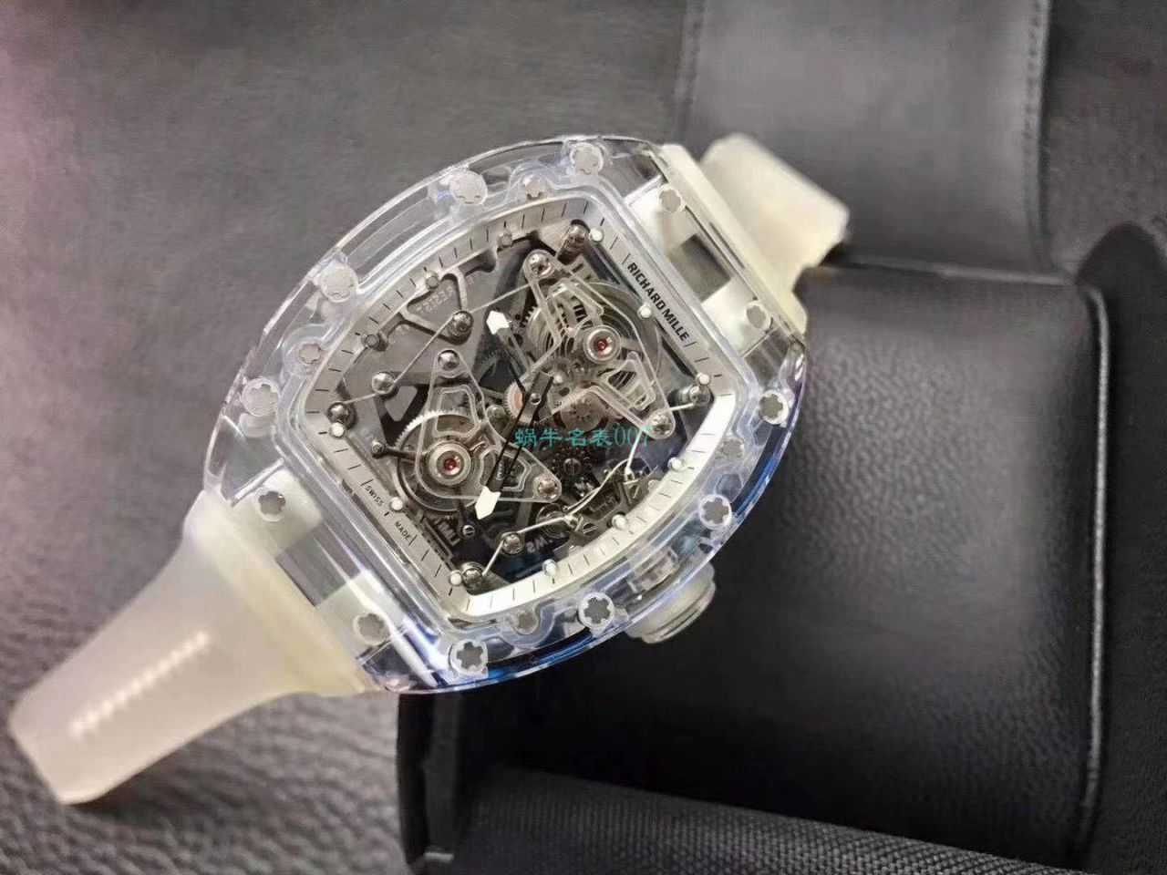 【 Video analysis 】EUR  Factory  RICHARD MILLE  Tourbillon RM056，RM 56-02雪琉璃全透明1比1 Replica Watches  / RM 56-02EUR