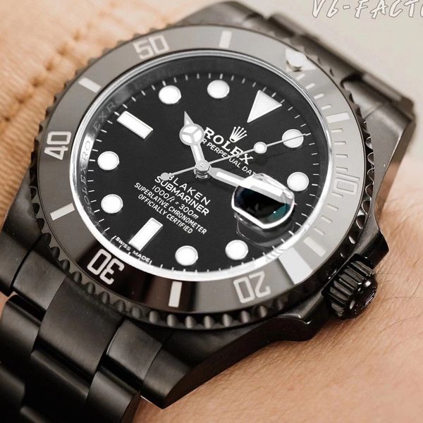 V6 Factory 魔改装 Rolex  Submariner 暗夜黑特别版 Replica Copy BLAKEN 116610LN SUBMARINER DATE Watches 