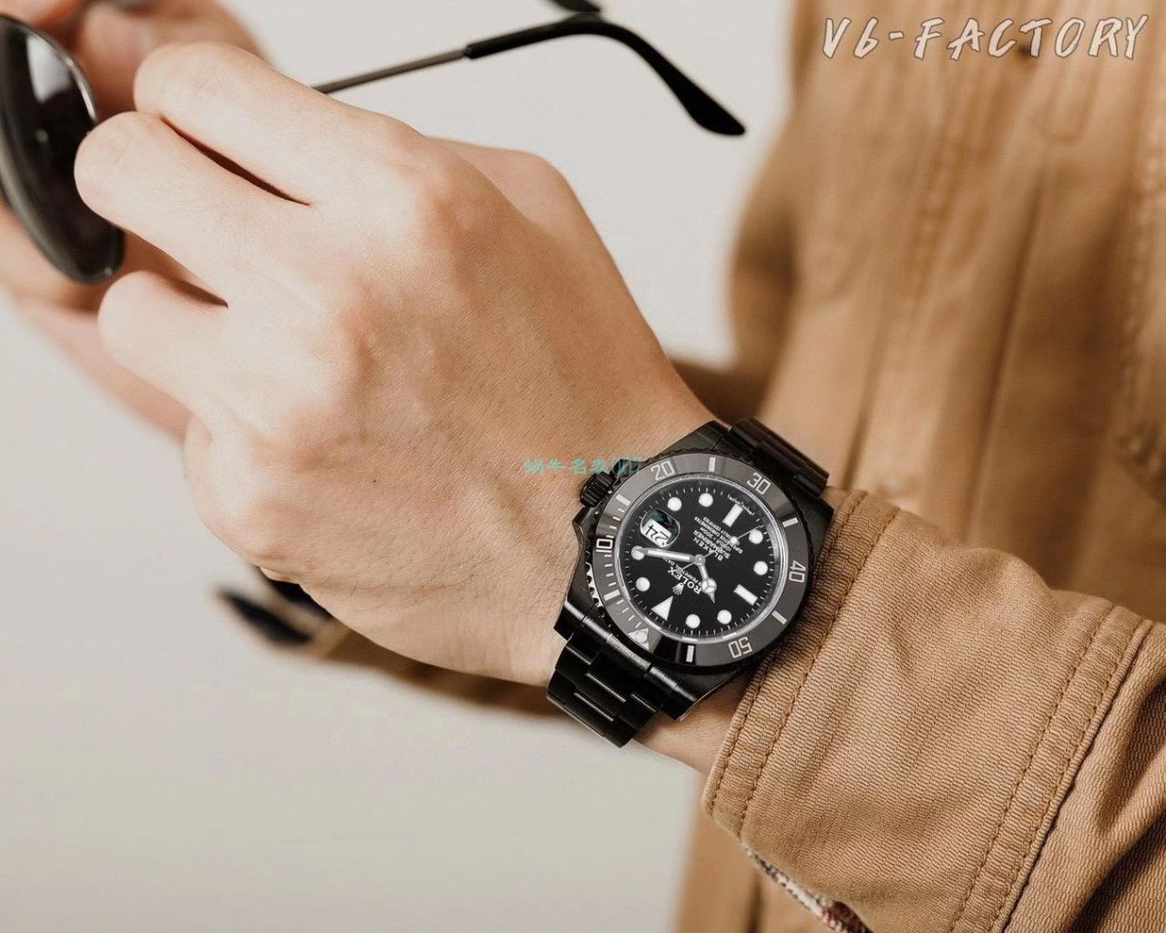 V6 Factory 魔改装 Rolex  Submariner 暗夜黑特别版 Replica Copy BLAKEN 116610LN SUBMARINER DATE Watches  / R672