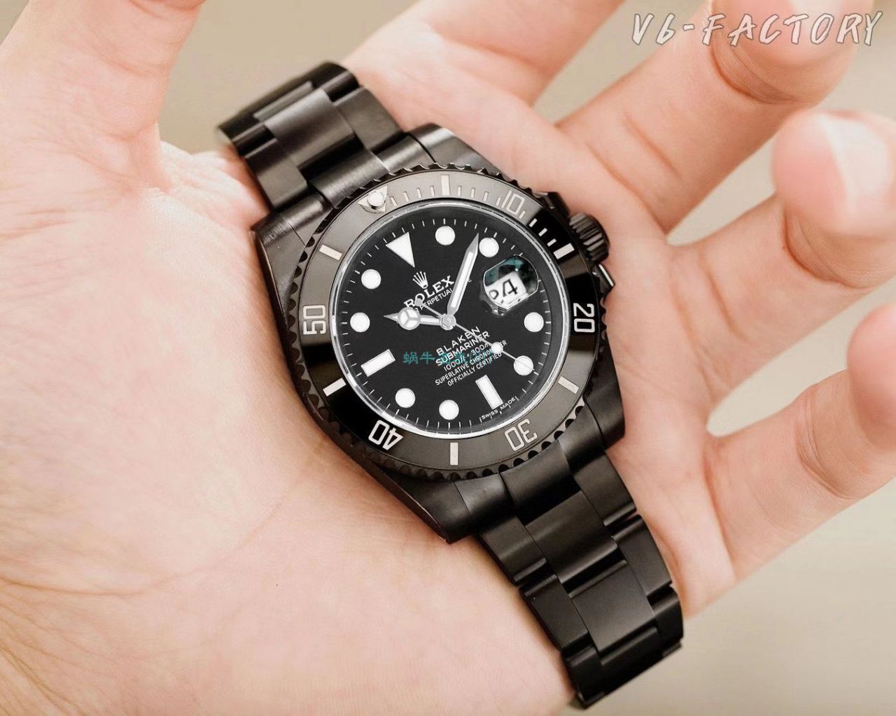 V6 Factory 魔改装 Rolex  Submariner 暗夜黑特别版 Replica Copy BLAKEN 116610LN SUBMARINER DATE Watches  / R672