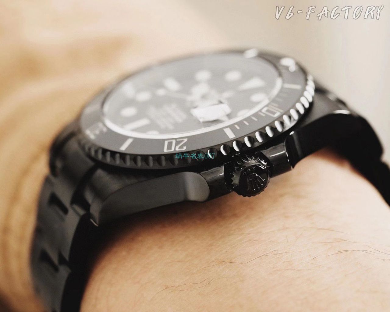 V6 Factory 魔改装 Rolex  Submariner 暗夜黑特别版 Replica Copy BLAKEN 116610LN SUBMARINER DATE Watches  / R672