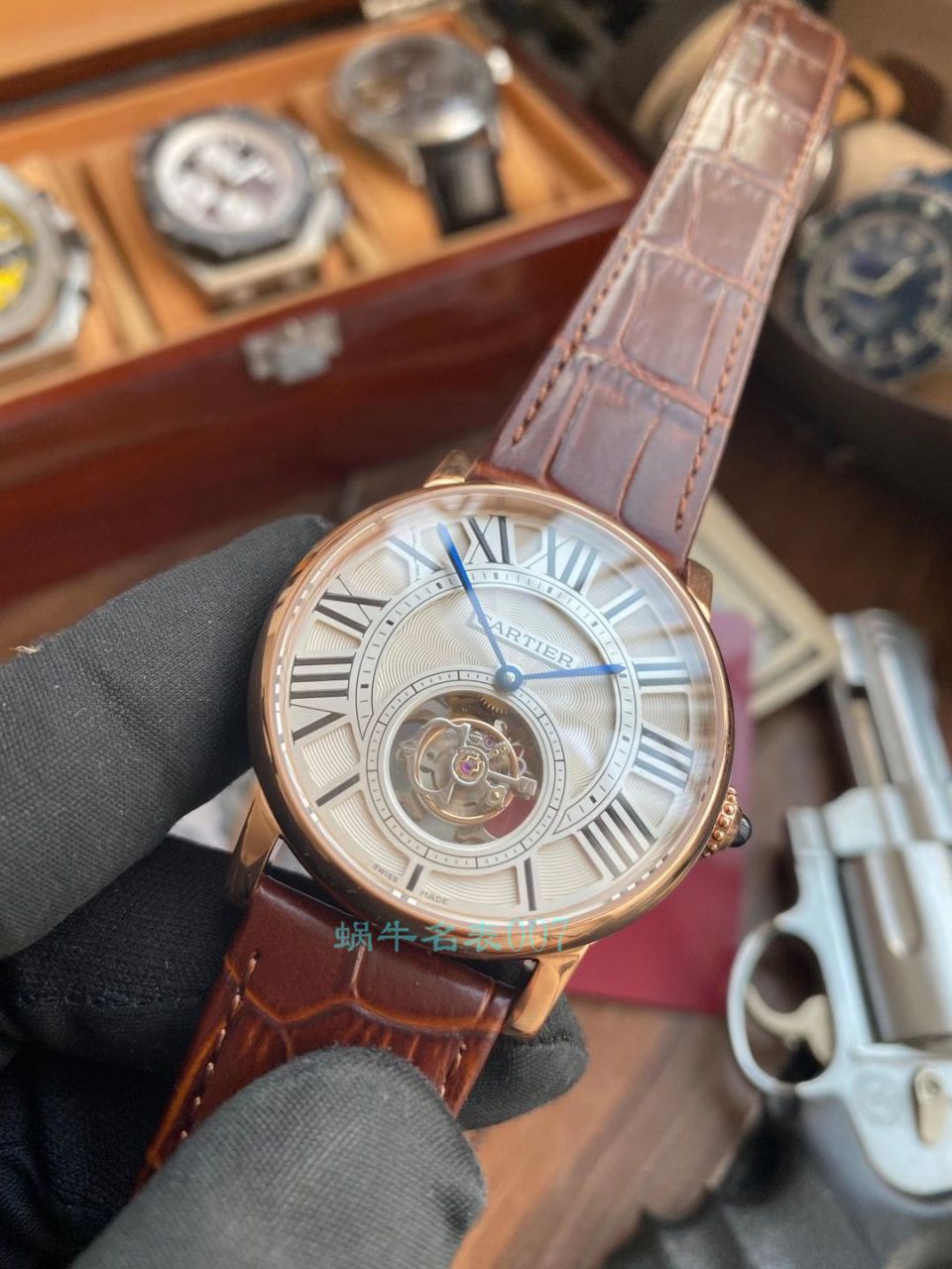 BBR Factory  Cartier  ROTONDE DE  Cartier   High quality  Replica Copy  Tourbillon  Watches W1556216 wrist watches  / K318