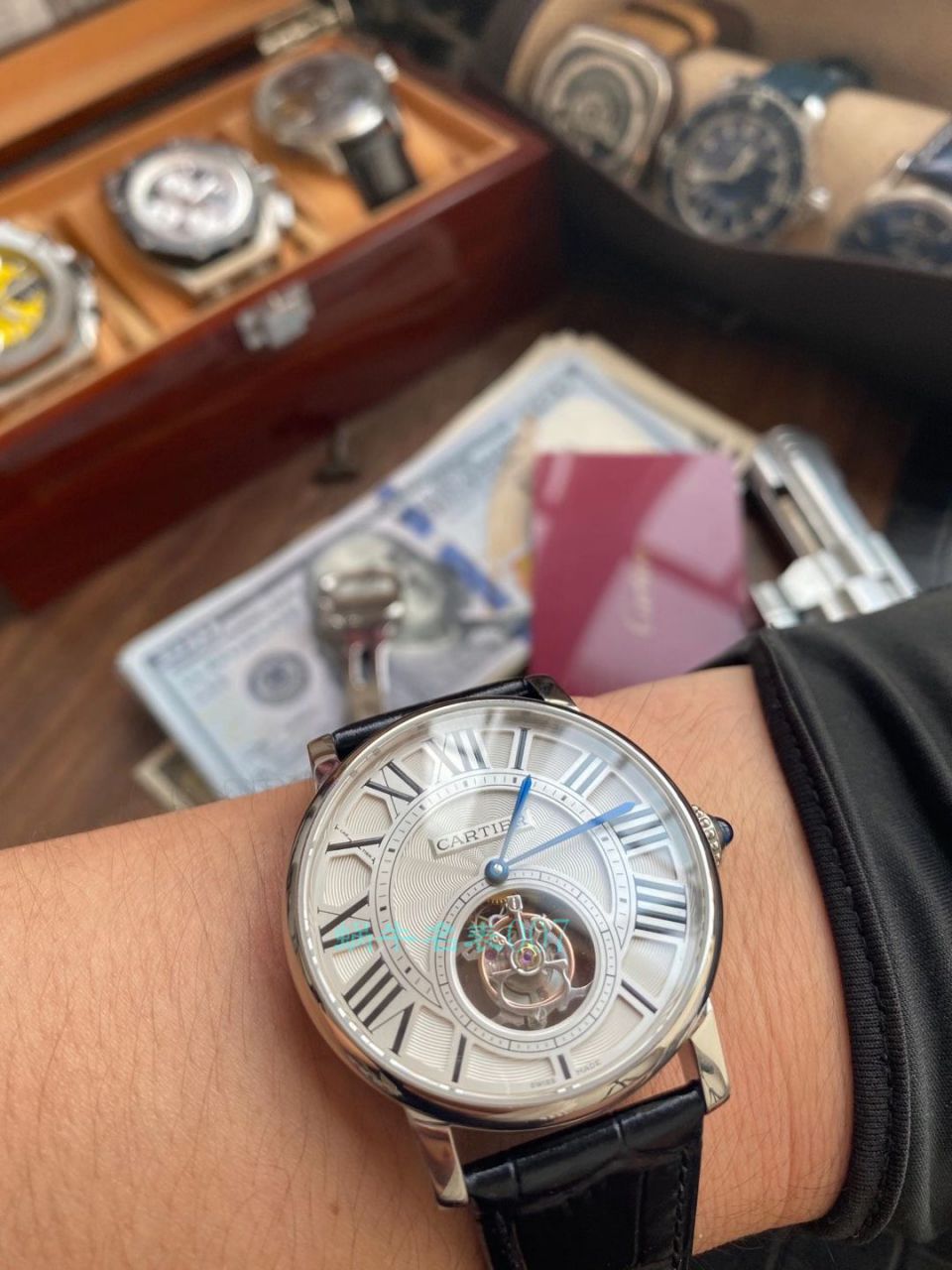 BBR Factory  Cartier  ROTONDE DE  Cartier   High quality  Replica Copy  Tourbillon  Watches W1556216 wrist watches  / K318