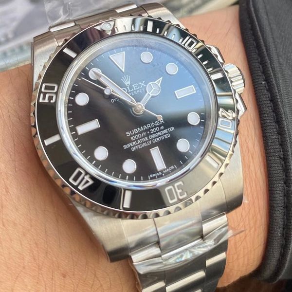 AR Factory  Rolex  Submariner 型1比1 Replica Watches 无日历无历 Submariner 114060-97200 黑盘 wrist watches 