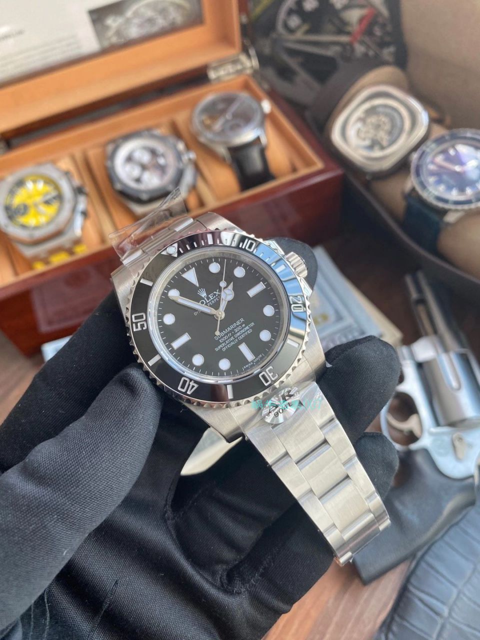 AR Factory  Rolex  Submariner 型1比1 Replica Watches 无日历无历 Submariner 114060-97200 黑盘 wrist watches  / R677