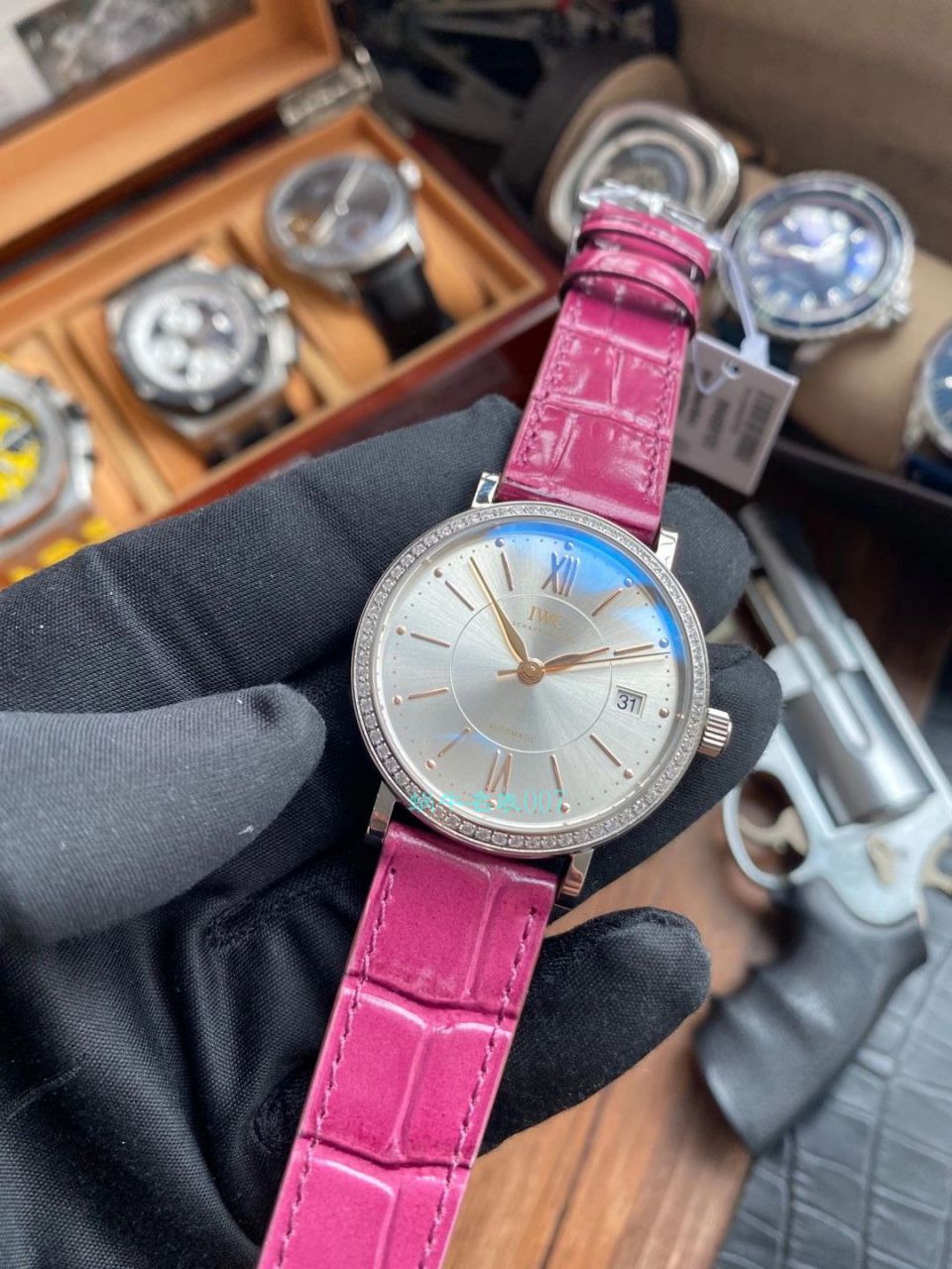 V7 Factory  IWC 柏涛菲诺女装1比1 Replica Copy  Watches IW458112 wrist watches  / WG586