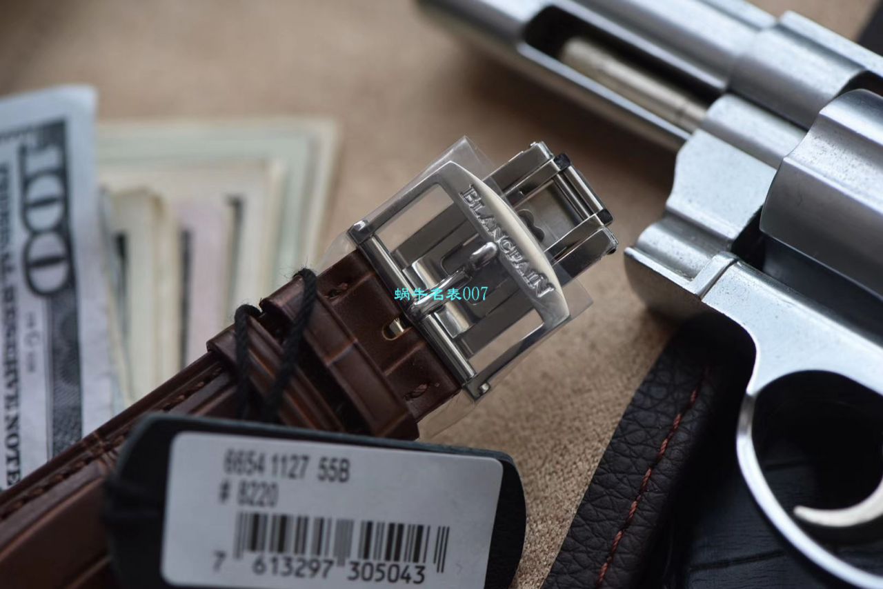 【 Video analysis OM Factory V3版本6654】Blancpain 经典月相6654-1127-55B 1比1 Replica Copy  Watches  / BP073