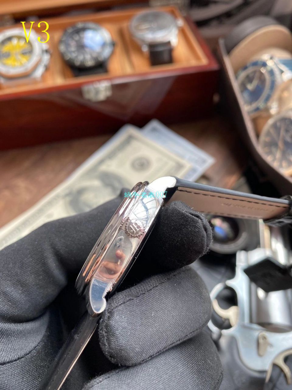 【 Video analysis OM Factory V3版本6654】Blancpain 经典月相6654-1127-55B 1比1 Replica Copy  Watches  / BP073