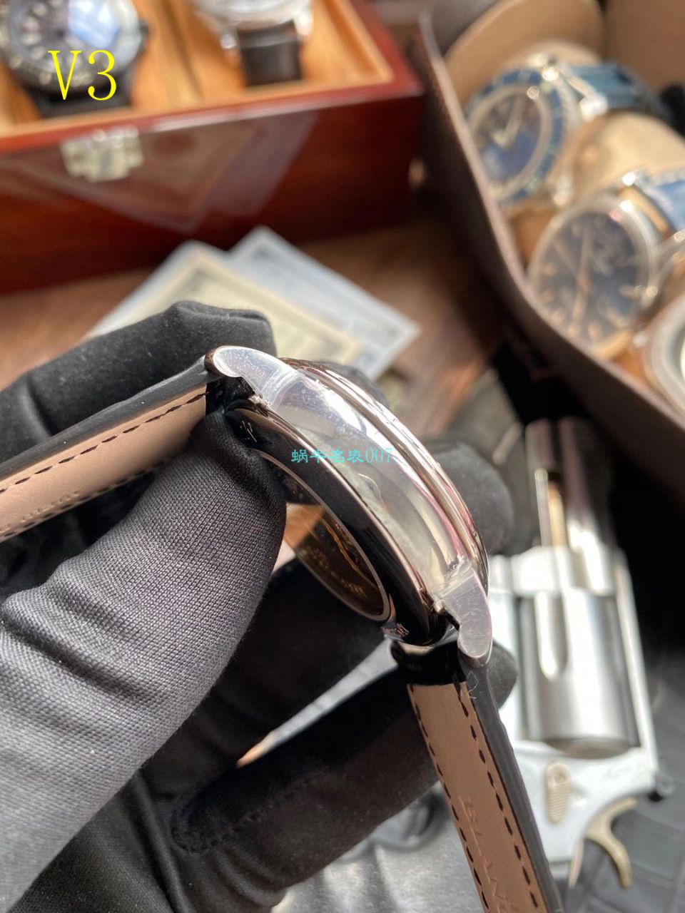【 Video analysis OM Factory V3版本6654】Blancpain 经典月相6654-1127-55B 1比1 Replica Copy  Watches  / BP073