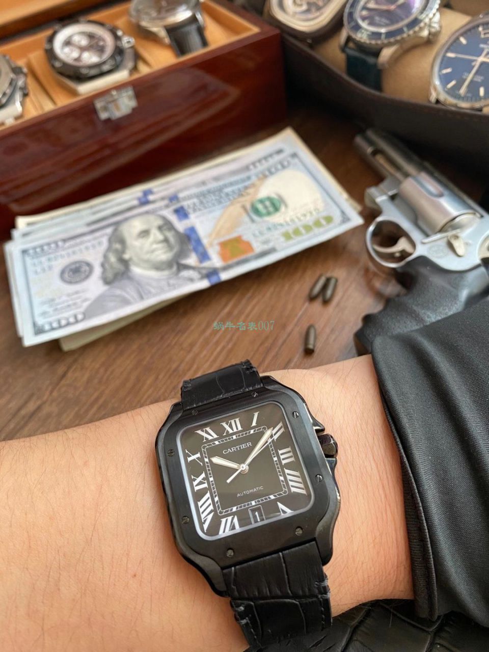 V6 Factory  Cartier   Santos  top  Replica Copy WSSA0039二代黑武士仿表 / K311