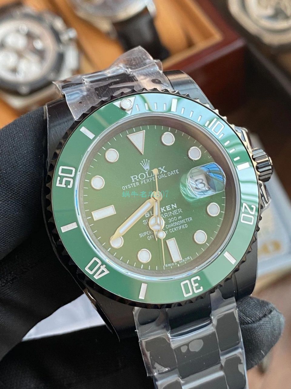 V9 Factory  Rolex 水鬼 top  Replica Watches BLAKEN  SUBMARINER  DATE LV官方同款曜黑改装版 / R670