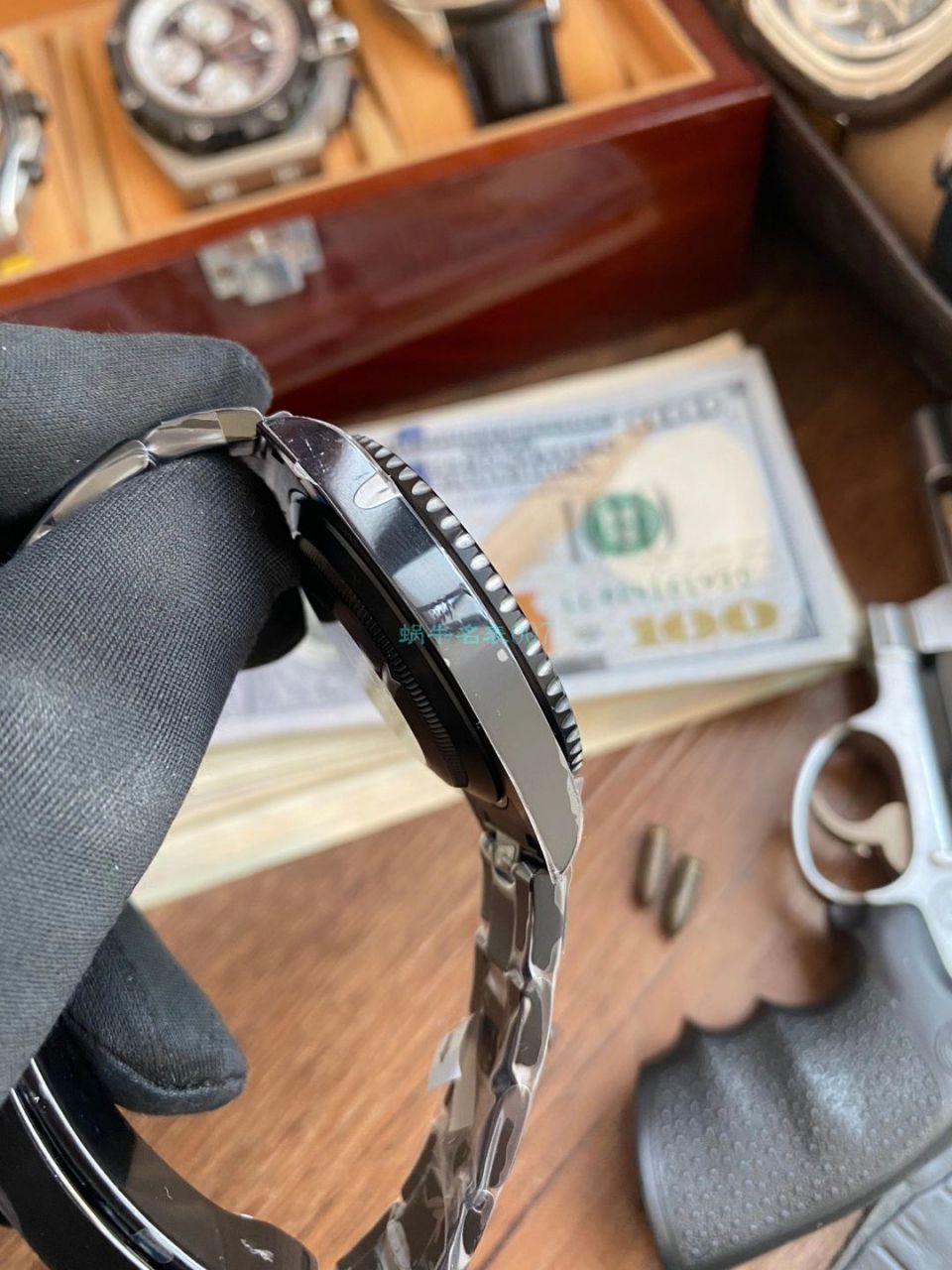 V9 Factory  Rolex 水鬼 top  Replica Watches BLAKEN  SUBMARINER  DATE LV官方同款曜黑改装版 / R670