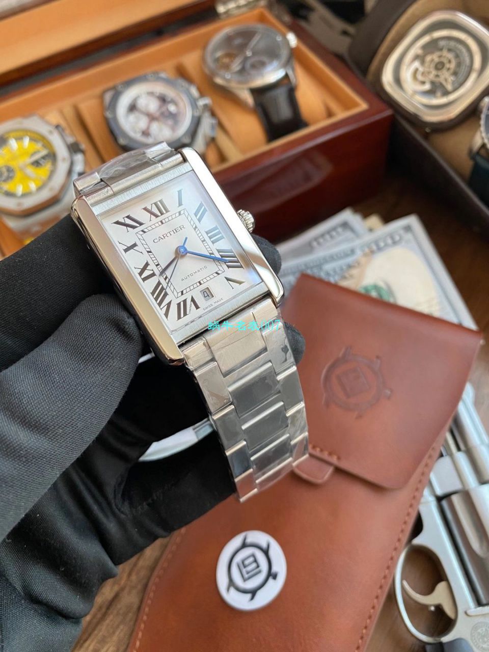 V9 Factory  Cartier  坦克 High quality  Replica Watches W5200027 wrist watches  / K312