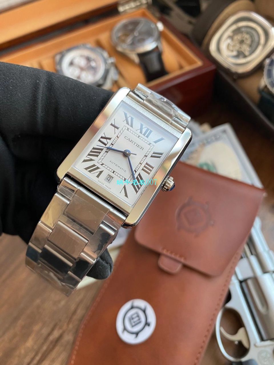 V9 Factory  Cartier  坦克 High quality  Replica Watches W5200027 wrist watches  / K312